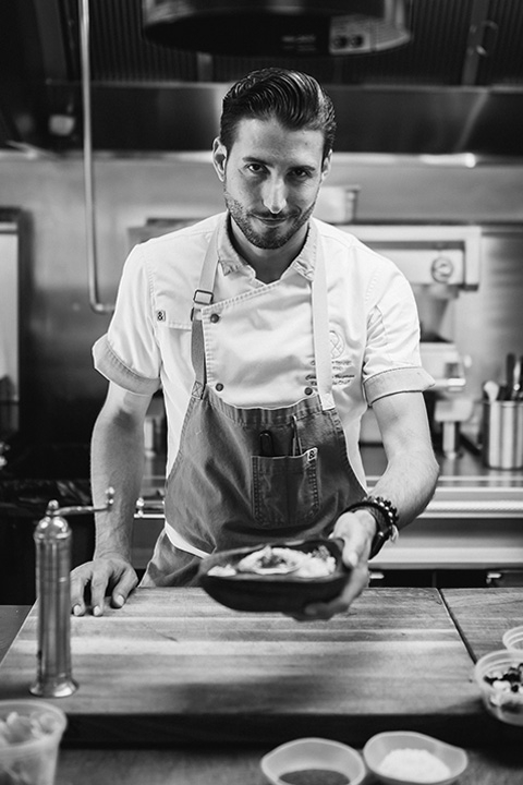 Chef in our sicilian restaurant